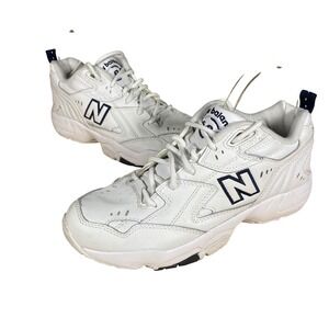New‎ Balance 608 Men's White Leather Athletic Shoes Size 8.5 Like New Casual